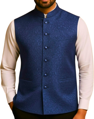 VS BRAND Sleeveless Printed Men Jacket