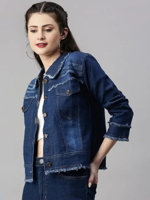 seetoo Full Sleeve Washed Women Denim Jacket