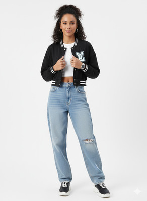 LOV Trends Full Sleeve Striped Women Jacket
