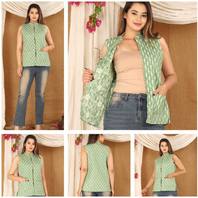 Craftwellstudio Half Sleeve Solid Women Jacket