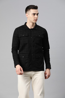 PIERRE CARLO Full Sleeve Checkered Men Jacket