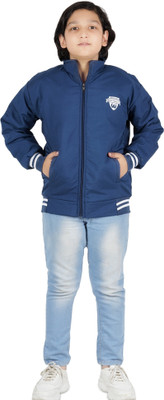 IAC Full Sleeve Solid, Printed Boys Jacket