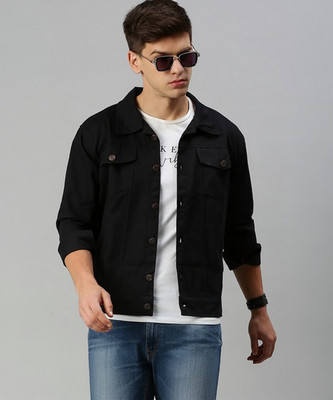 VOXATI Full Sleeve Solid Men Denim Jacket
