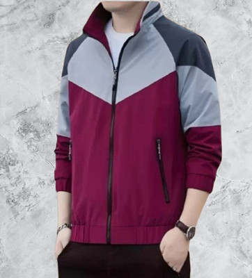Tockcart Full Sleeve Colorblock Men Jacket