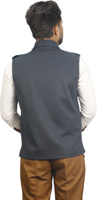 gargian master cut Sleeveless Solid Men Jacket