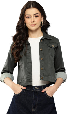 Aarika Full Sleeve Applique Women Denim Jacket