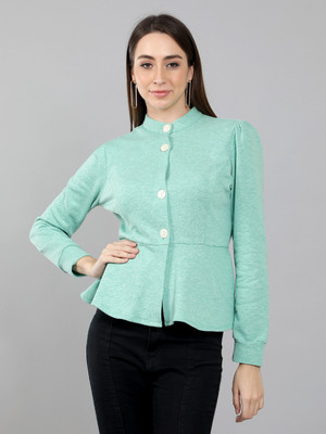NUEVOSDAMAS Full Sleeve Self Design Women Jacket
