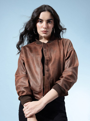 Glitchez Full Sleeve Solid Women Jacket