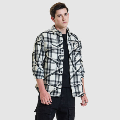 Snitch Full Sleeve Checkered Men Jacket