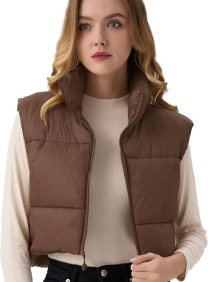 Unique Creation Sleeveless Solid Women Jacket