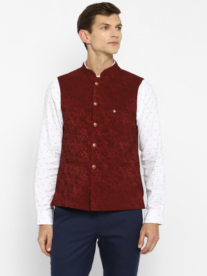 TURTLE Sleeveless Self Design Men Jacket