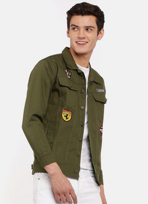 VOXXATI Full Sleeve Solid Men Denim Jacket