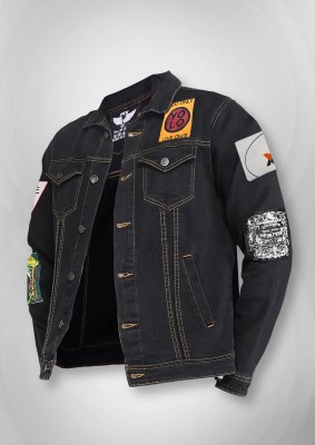 FTX Full Sleeve Printed Men Denim Jacket