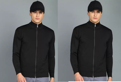Tritika Full Sleeve Solid Men Jacket