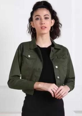 Emmy Word 3/4th Sleeve Solid Women Jacket
