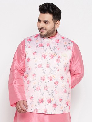 VASTRAMAY PLUS Sleeveless Floral Print Men Jacket
