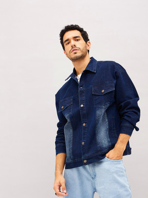 MASCLN SASSAFRAS Full Sleeve Washed Men Denim Jacket