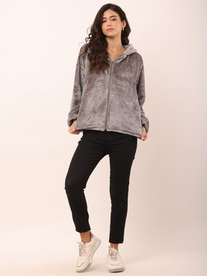 Lavozia Full Sleeve Self Design Women Jacket