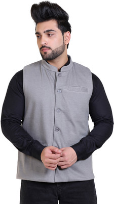 STARFOX Sleeveless Solid Men Jacket