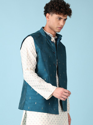 V-MART Sleeveless Embroidered Men Jacket