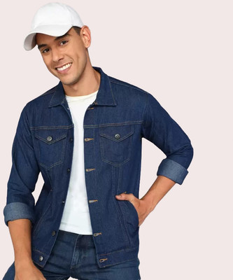 comfits Full Sleeve Solid Men Denim Jacket