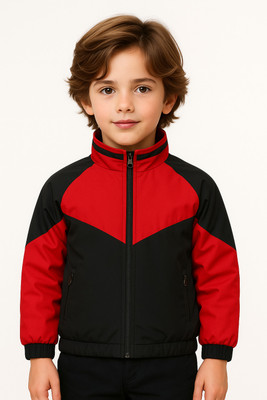 FARQAD Full Sleeve Colorblock Boys Jacket