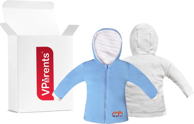 VParents Full Sleeve Solid Baby Boys & Baby Girls Jacket