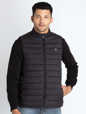 Status Quo Sleeveless Self Design Men Jacket