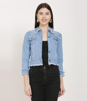 Sfine Full Sleeve Washed Women Denim Jacket