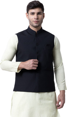 P TEN Sleeveless Solid Men Jacket