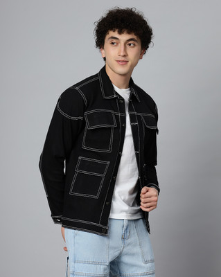 ARBIA FUNKI Full Sleeve Solid Men Denim Jacket