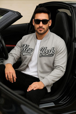NYSINE Full Sleeve Solid, Printed Men Jacket