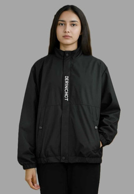 Rozebee Full Sleeve Solid, Printed Women Jacket