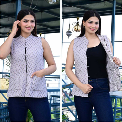 Craftwellstudio Half Sleeve Solid Women Jacket