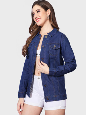 DIMPY GARMENTS Full Sleeve Solid Women Denim Jacket