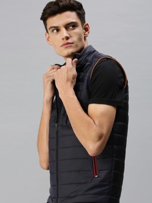 Showoff Sleeveless Solid Men Jacket