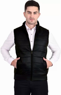 Eddicted Sleeveless Solid Men Jacket