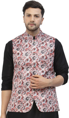 TS Lifestyle Sleeveless Floral Print Men Jacket