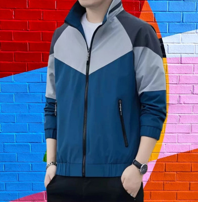EUER Full Sleeve Colorblock Men Jacket