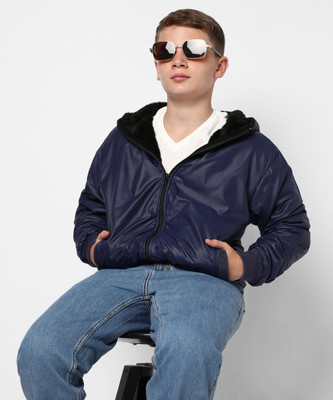instafab Full Sleeve Solid Boys Jacket