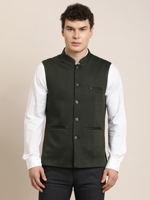 TURTLE Solid Men Waistcoat