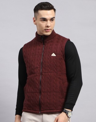 MONTE CARLO Sleeveless Self Design Men Jacket