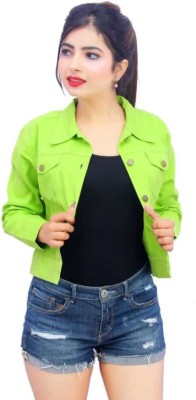 Munshi Full Sleeve Solid Women Denim Jacket