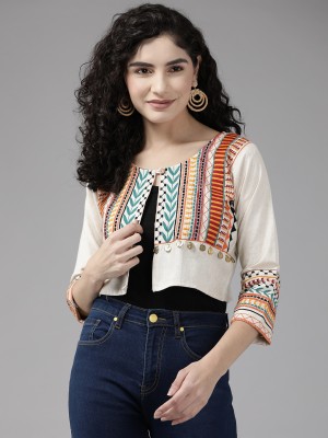 Aarika 3/4th Sleeve Embroidered Women Jacket