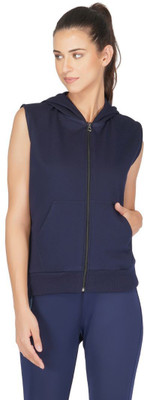 UZARUS Sleeveless Solid Women Jacket