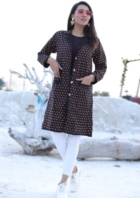 Craftwellstudio Full Sleeve Self Design Women Jacket