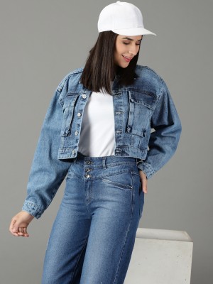 Showoff Full Sleeve Washed Women Denim Jacket