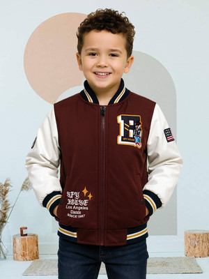 LURE JUNIOR Full Sleeve Printed, Colorblock Boys Jacket