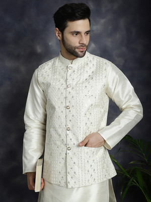ANOUK Sleeveless Embroidered Men Jacket