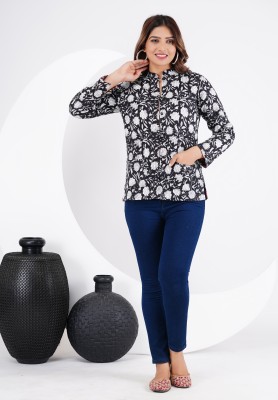 SAKSHI FASHION Full Sleeve Floral Print Women Jacket